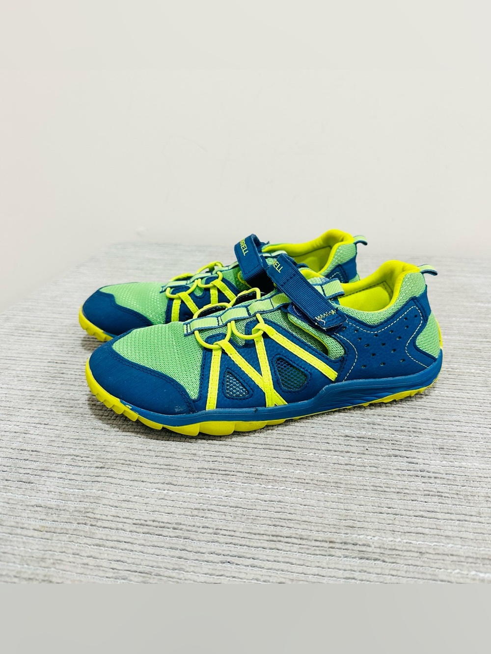 Merrell Kids Hydro Glove Water Shoes Sneakers Blue Green  Size 6